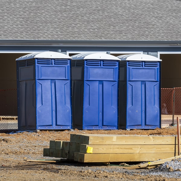 is there a specific order in which to place multiple porta potties in Daleville IN